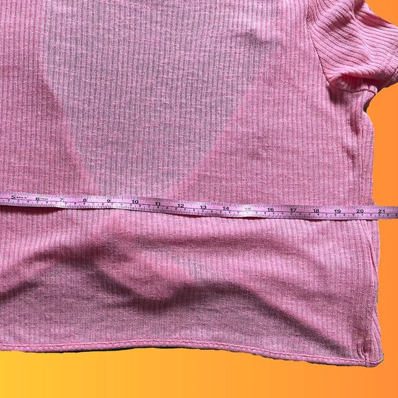 *SOLD* Divided by H&M Pink Oversized Shirt Open Back and  Bow Detail Size Small - Picture 6 of 8